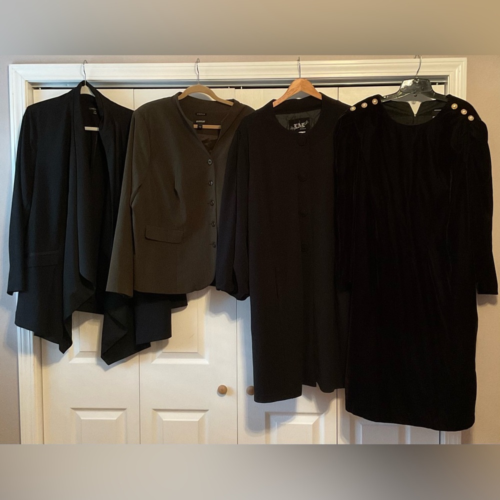 Lane Bryant Avenue Coat Jacket Blazer Dress‎ Plus Size Bundle 28 2X 3X